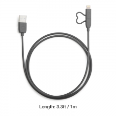 Heart Shape 2-in-1 Cable